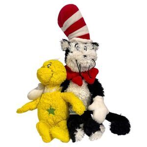 Cat in the hat and star bellied sneech‎ plush toys 8-14"